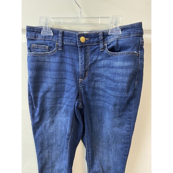 Universal Thread Jeans Mid Rise Curvy Skinny Womens Size 0/25 Long Dark Wash - Picture 2 of 5